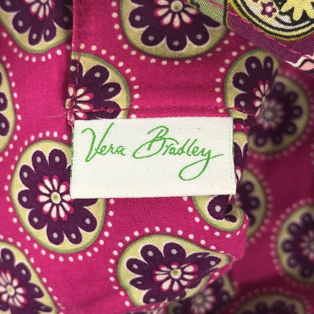 Vera Bradley Pink Very Berry Paisley Hipster Hobo Shoulder Bag Purse 13